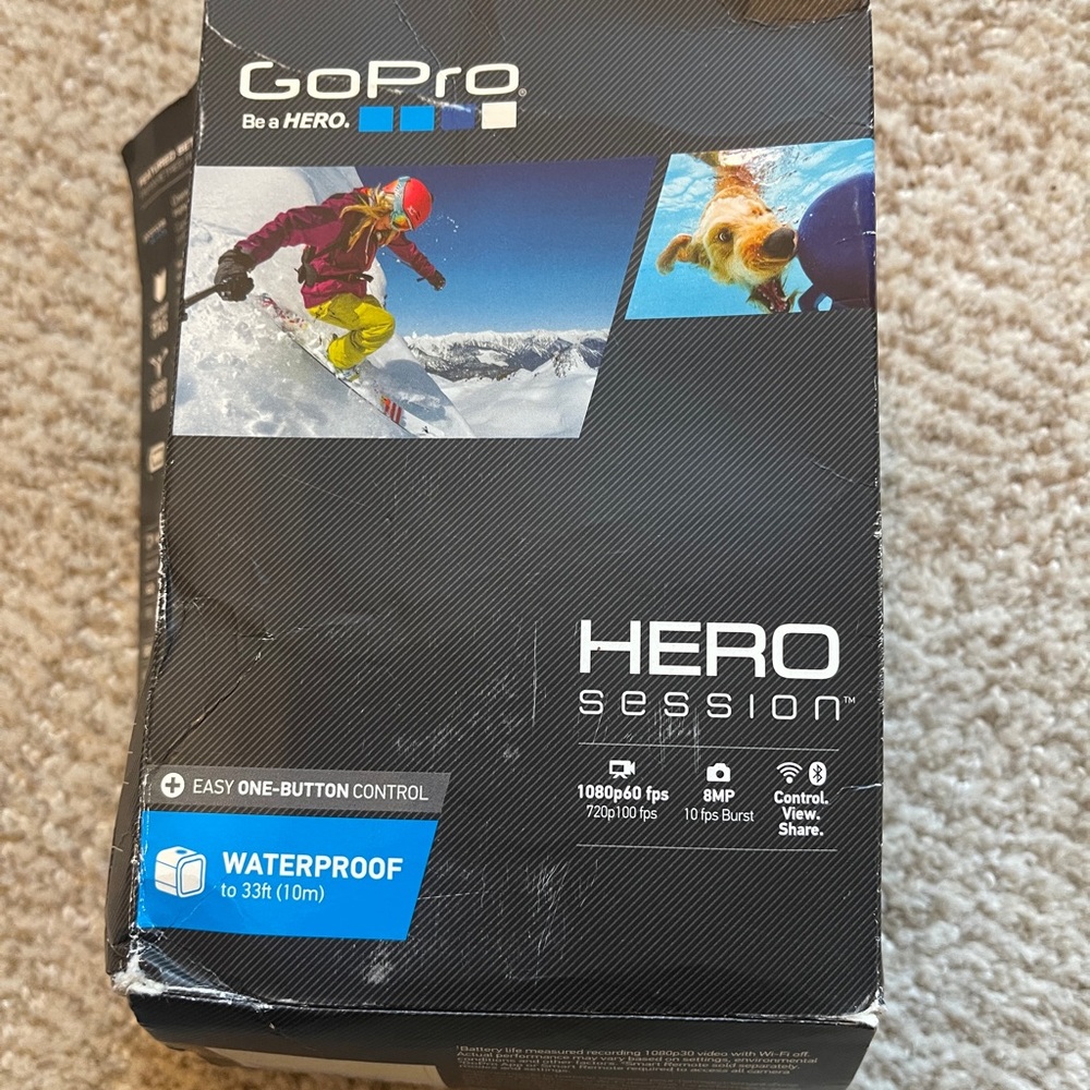 GoPro Black and Blue Underwater Photography Camera - never used